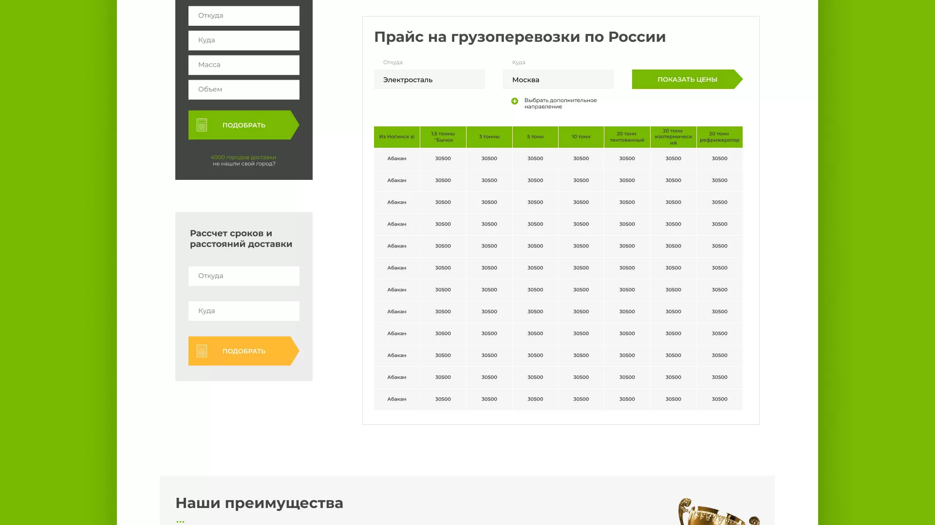 Разработка логотипа и сайта компании «Инком-Логистика» в Тарусе