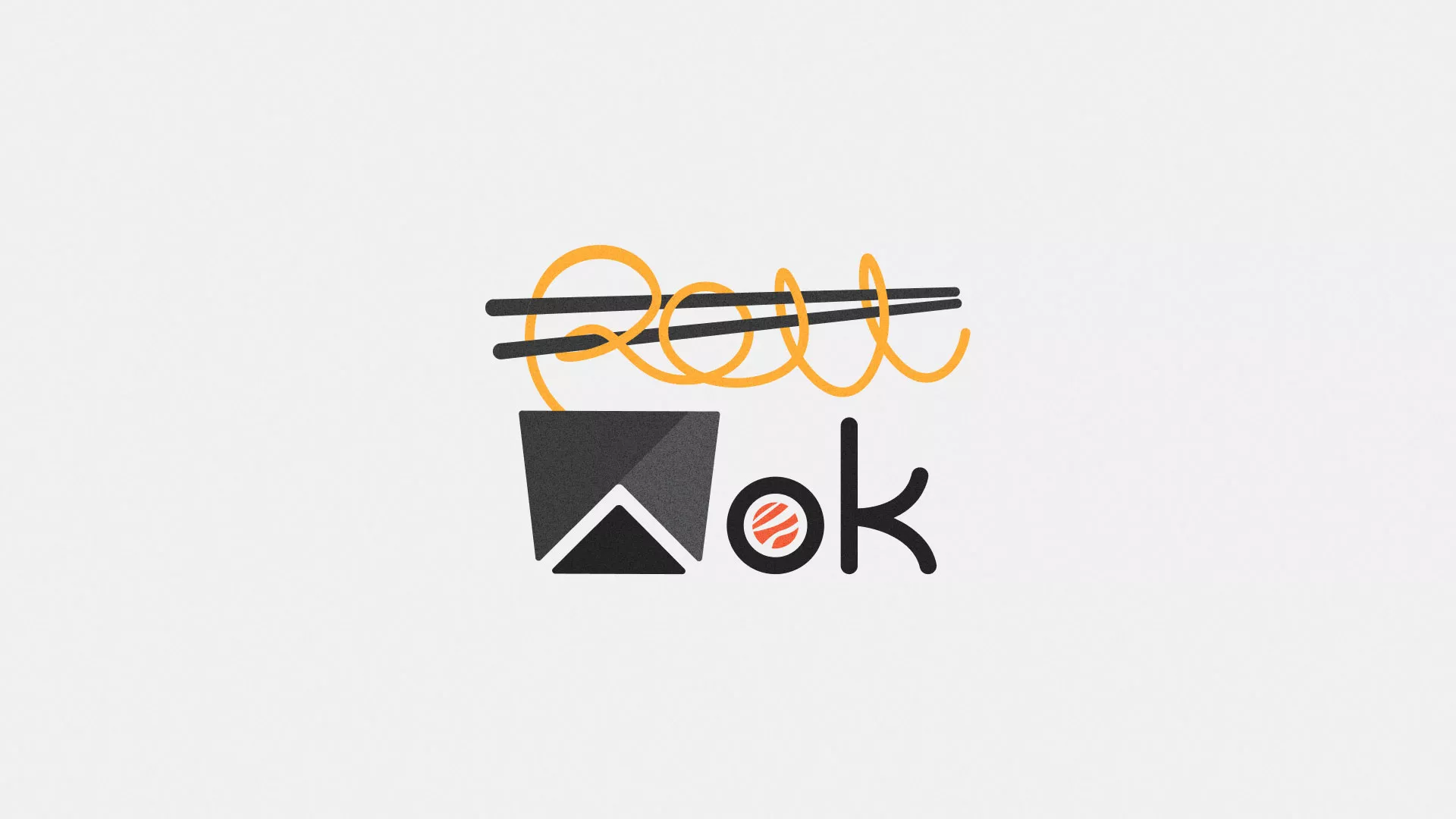Разработка логотипа в Тарусе для суши-бара «Roll Wok Club»